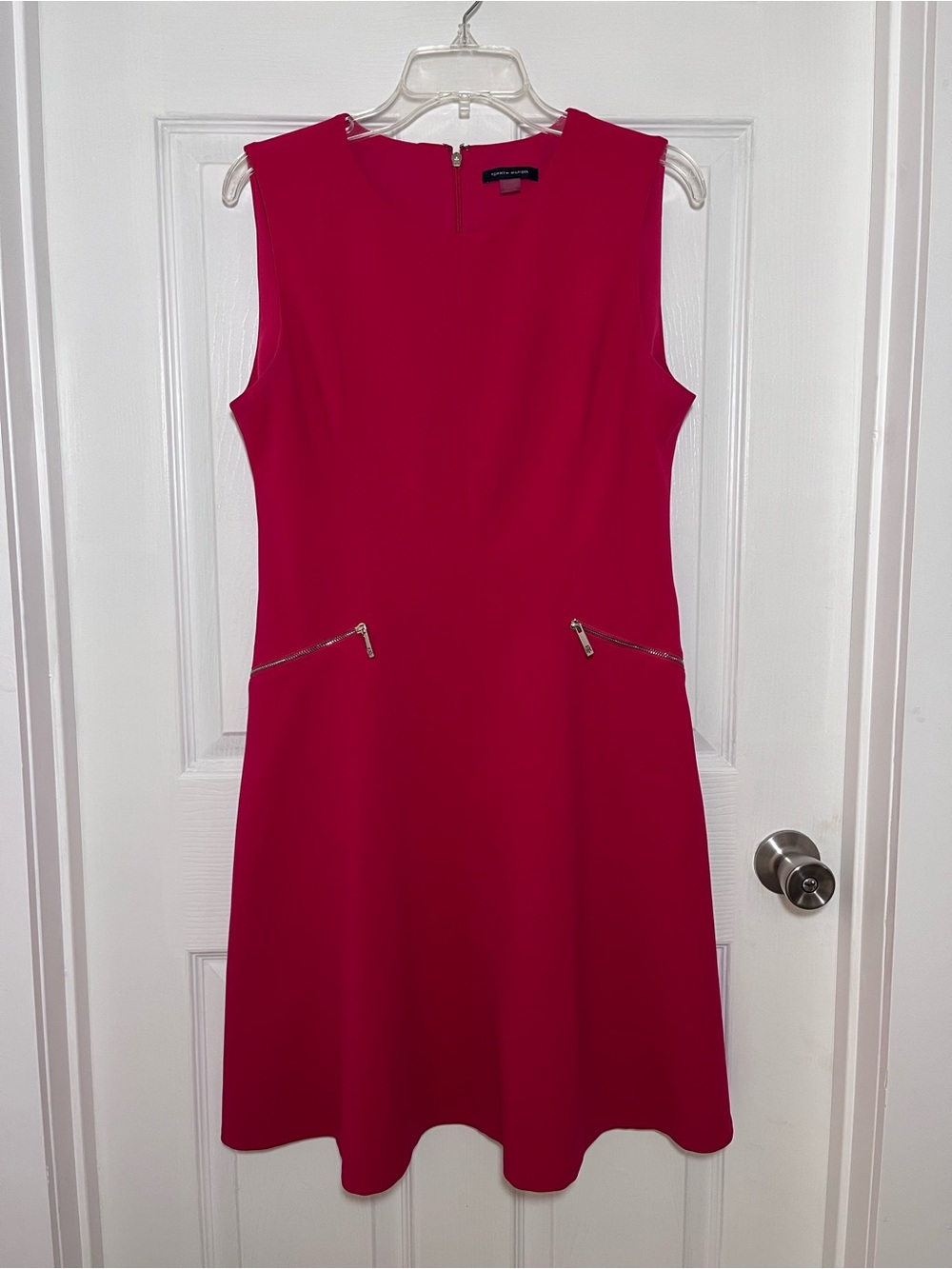 Tommy Hilfiger Red Sleeveless A-Line Dress